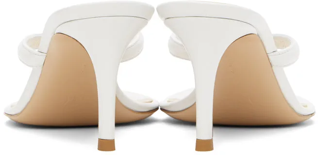 Gianvito Rossi White Calypso 70 Heeled Sandals