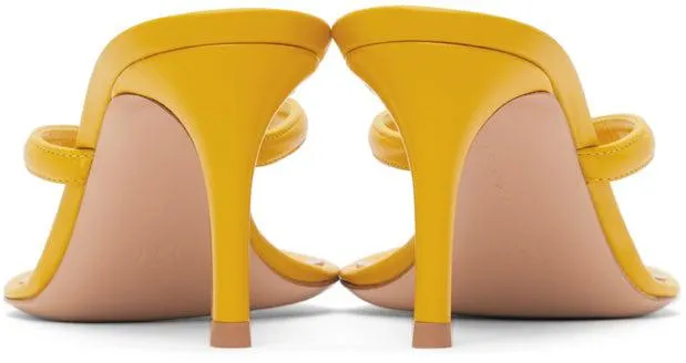 Gianvito Rossi Yellow Calypso 70 Heeled Sandals