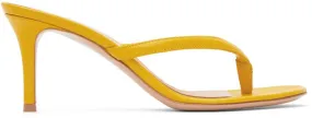 Gianvito Rossi Yellow Calypso 70 Heeled Sandals