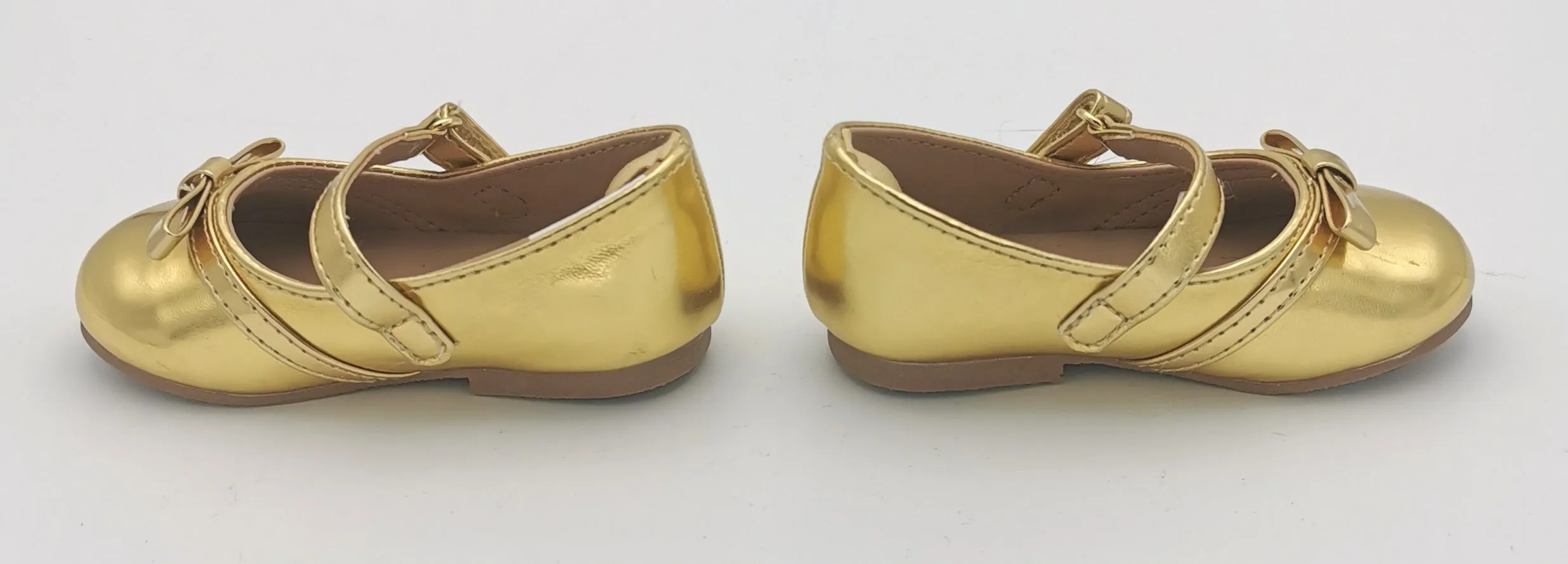GIRL SIZE 4 TODDLER - GYMBOREE Gold Ballet Dress Shoes NWOT B13