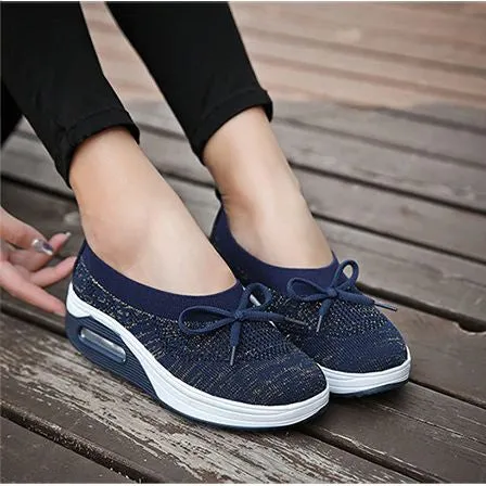 Groovywish Women's Casual Sneakers Slip On Breathable Shoes