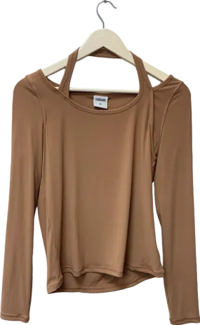 Gymshark Brown Long Sleeve Top UK XS
