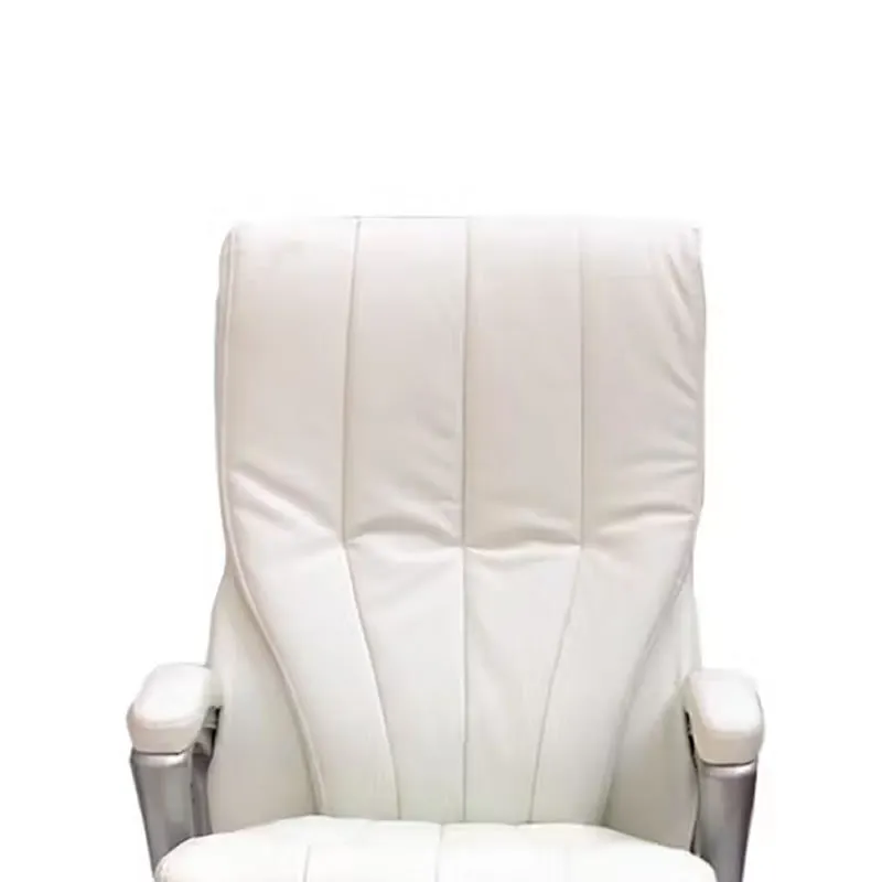 High-Back Pu Leather Tilt And Swivel Office Chair 518H White