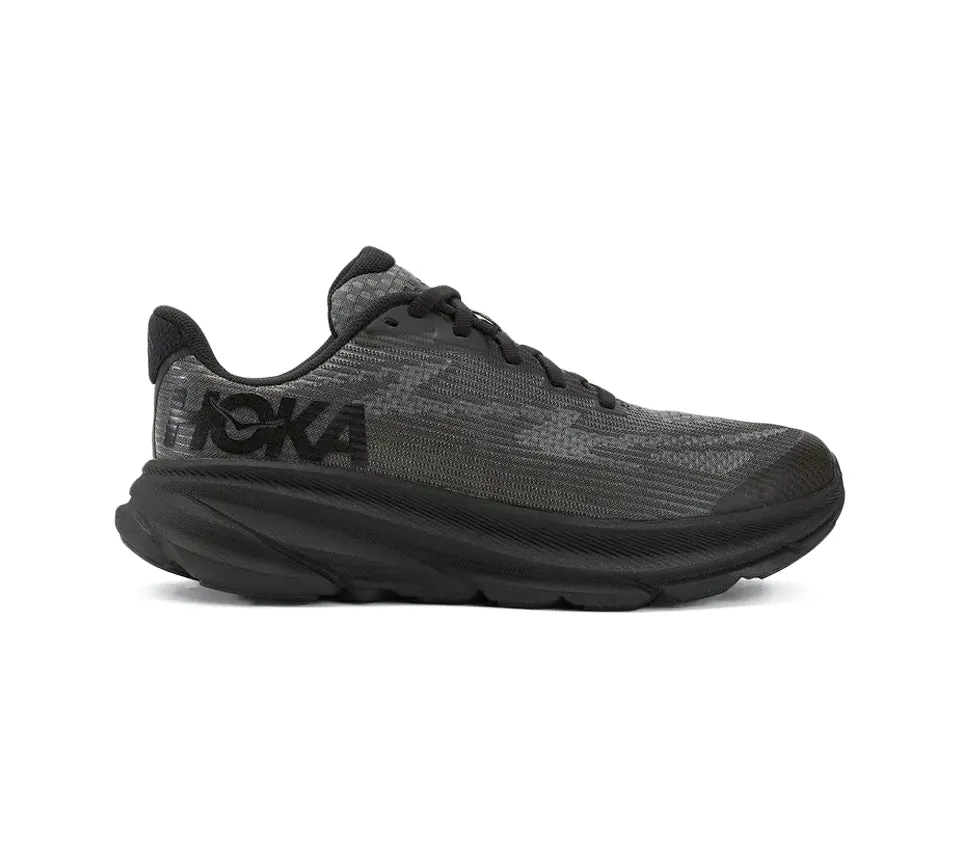 Hoka Clifton 9 Youth Trainers Carbon Black UK 3-6