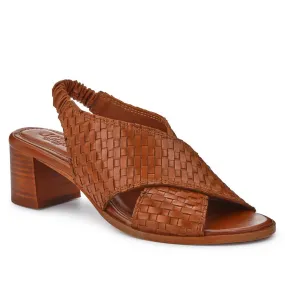 Jaguar Leather Block-Heeled Sandals - JAGUAR / 327 160