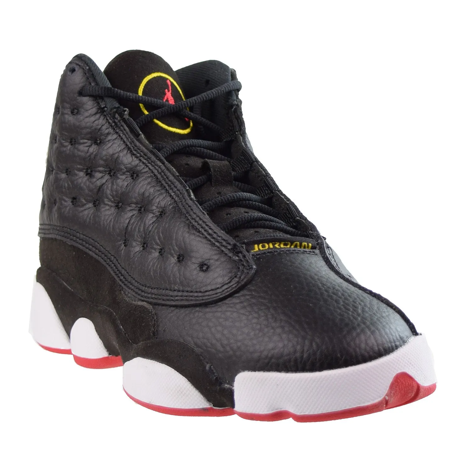 Jordan 13 Retro "Playoffs" (GS) Big Kids' Shoes Black-Varsity Red-Vibrant Yellow