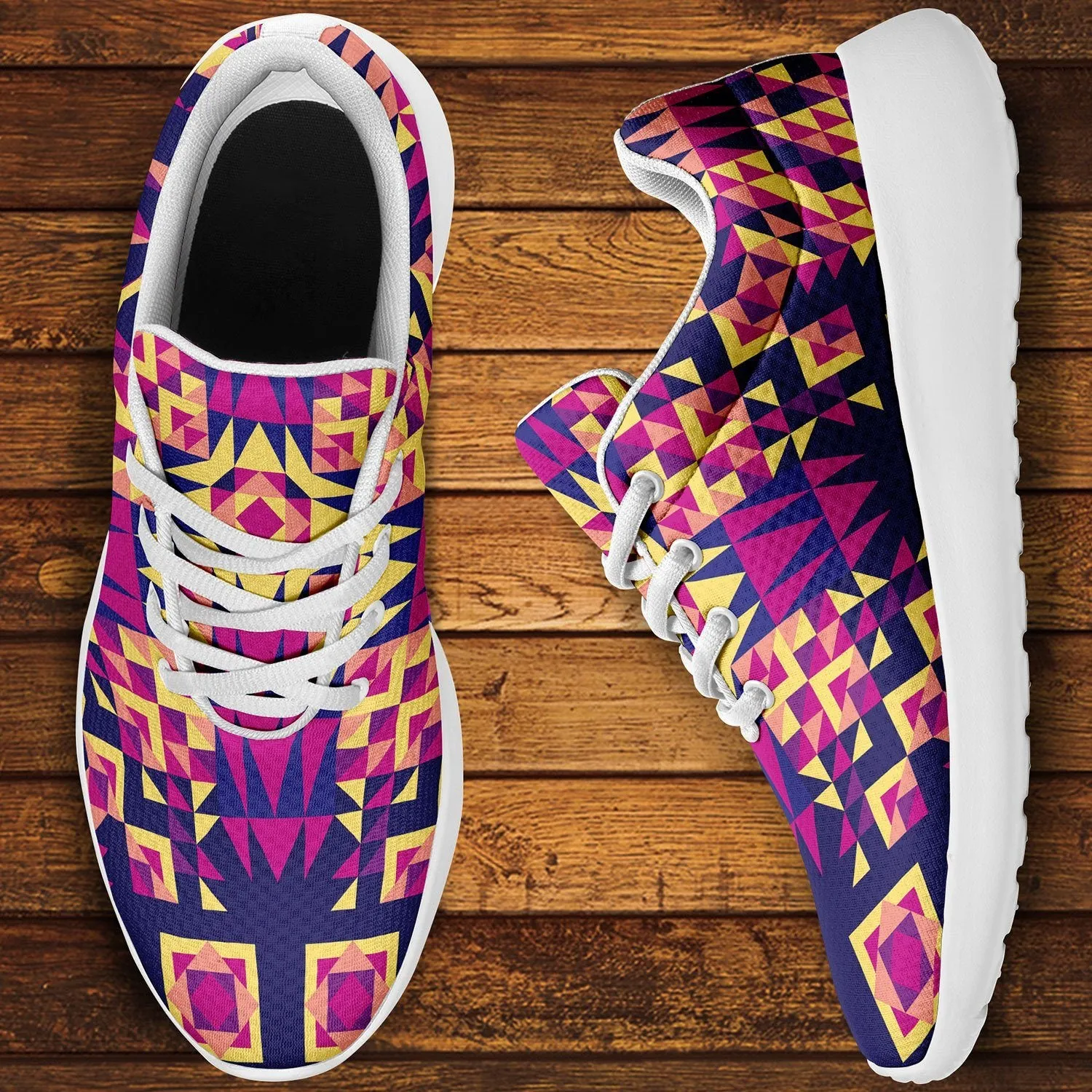 Kaleidoscope Bleu Ikkaayi Sport Sneakers