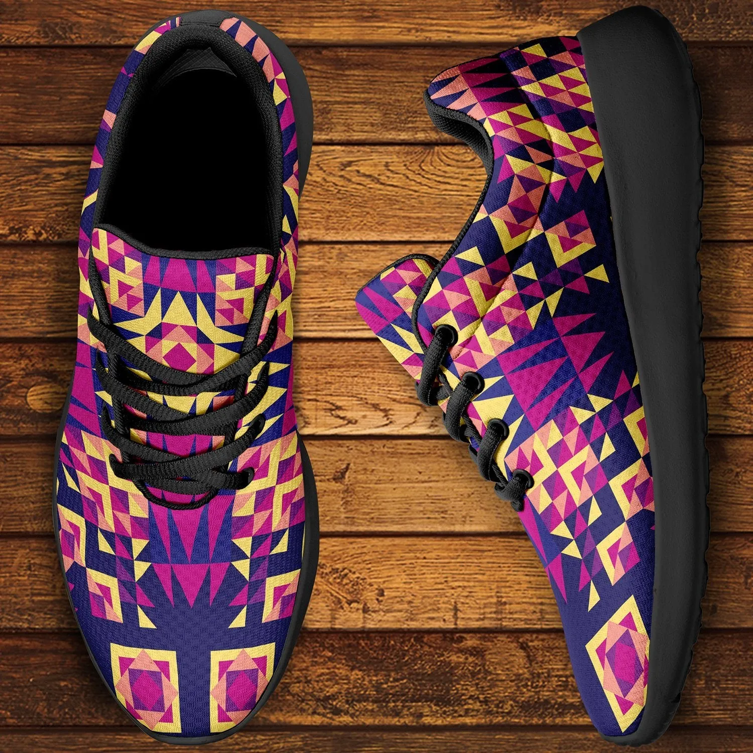 Kaleidoscope Bleu Ikkaayi Sport Sneakers