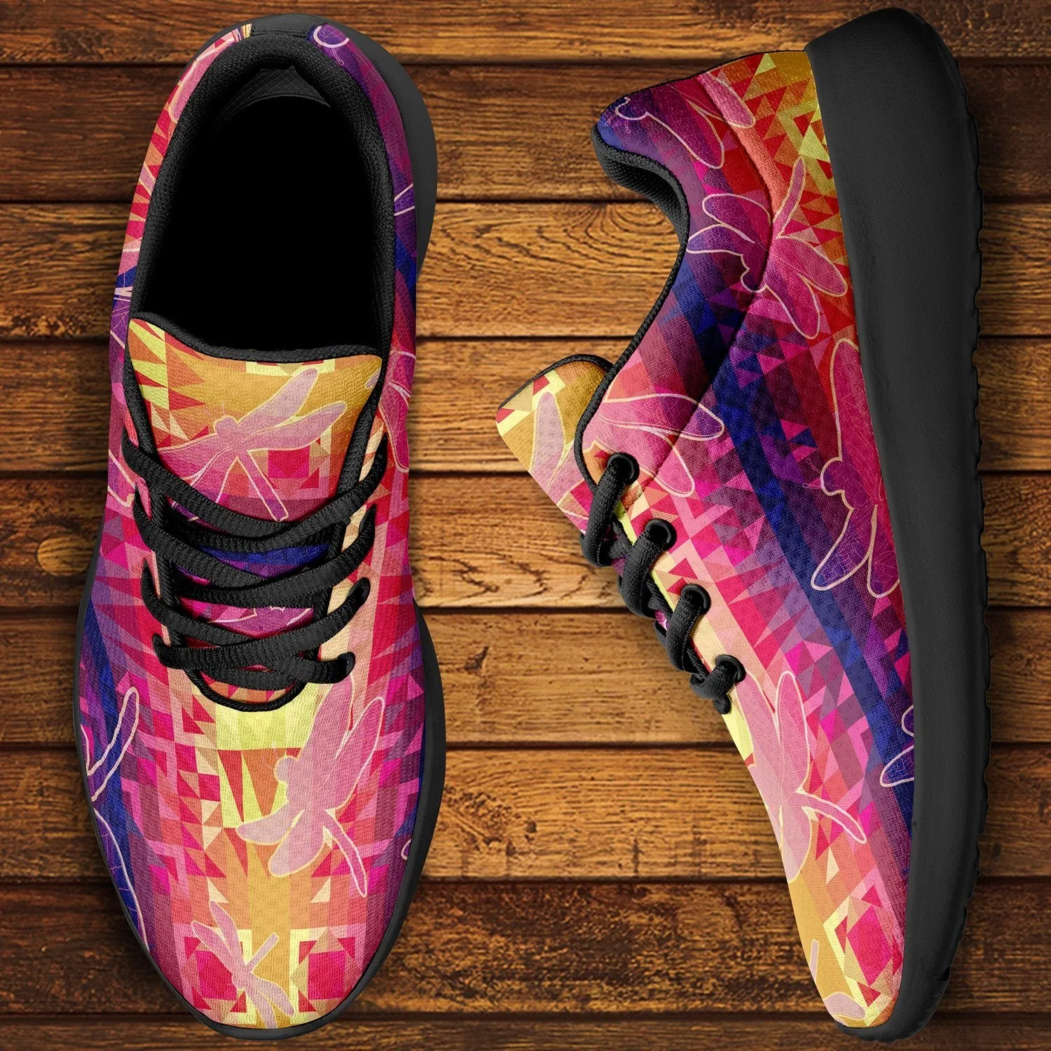 Kaleidoscope Dragonfly Ikkaayi Sport Sneakers