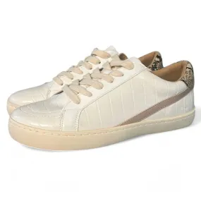Kimia White Multi Animal Print Sneakers