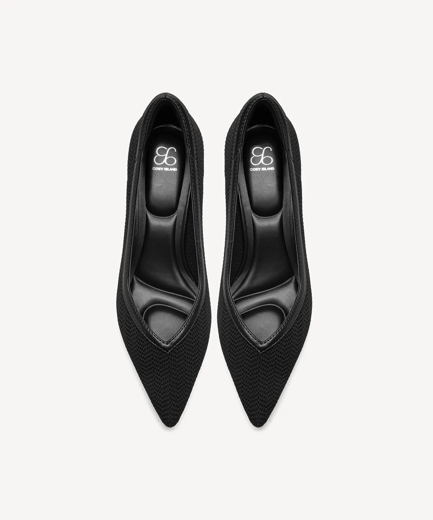 LuxeFlex Pointed Toe Heeled Pumps