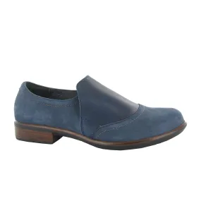 Naot Angin Slip On Loafer (Women) - Navy Velvet Nubuck/Soft Ink Leather
