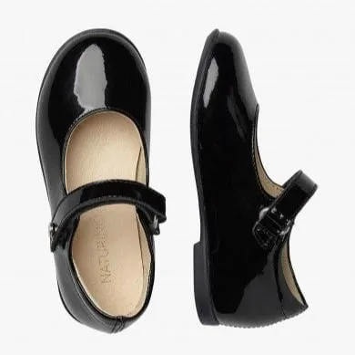 Naturino Darling Patent Leather Ballerinas - Black