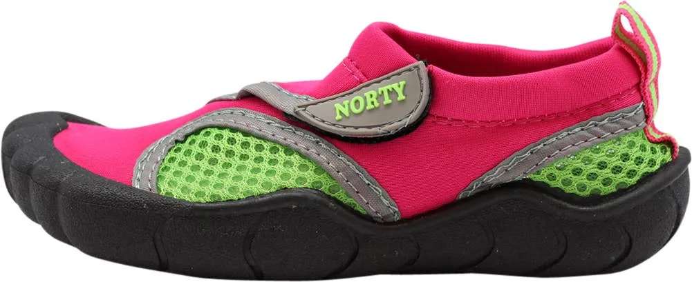 NORTY Tod Girl 5-10 Fuchsia/Lime Watershoe 38890T