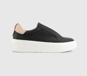 Office Farrah Platform Slip Ons Black