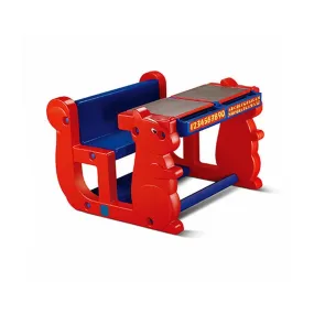 Ok Play Play Pet Double, Chair‚ Desk Set For Kids, Perfect For Home And School, Red & Blue, 2 to 4 Years