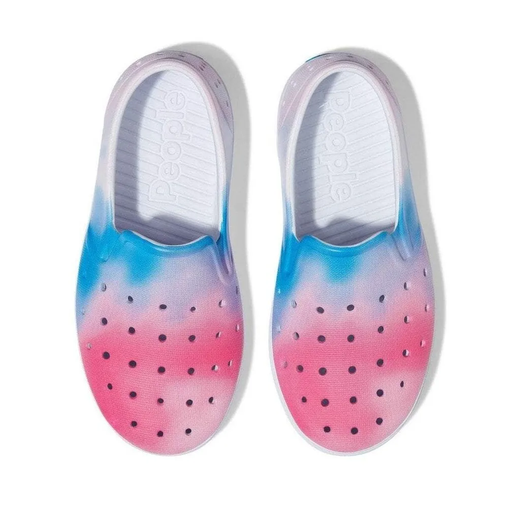 People Footwear The Slater Kids Popsicle Tye Dye: Picket White (Graphic)