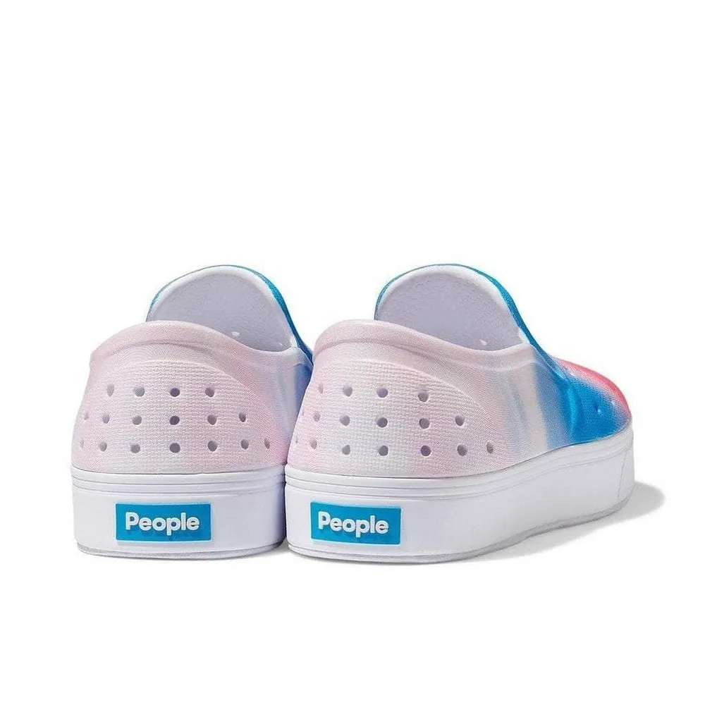 People Footwear The Slater Kids Popsicle Tye Dye: Picket White (Graphic)