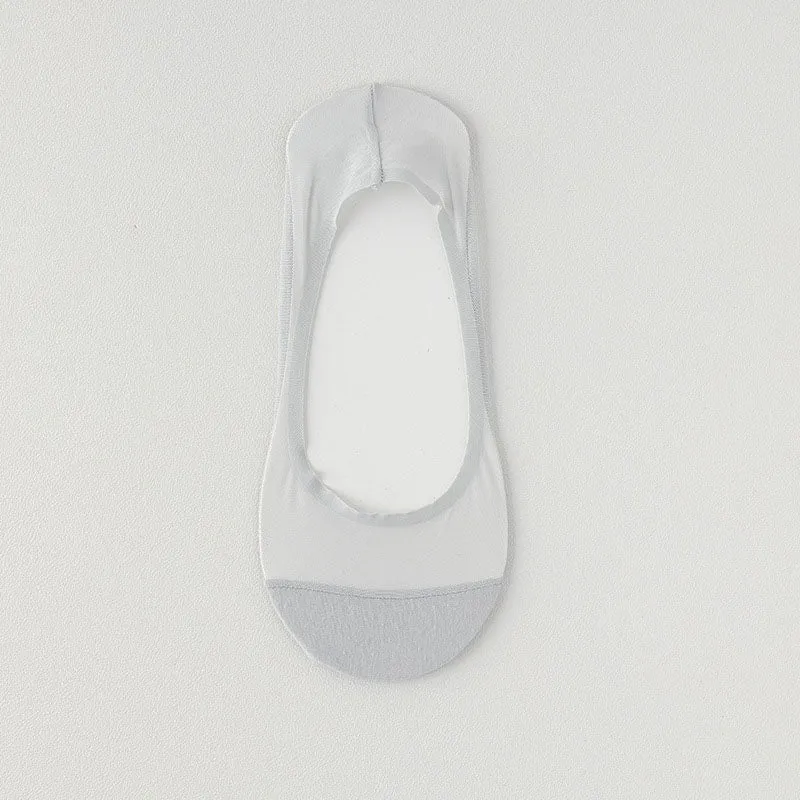 Plus Size Ice Silk Mesh No Show Socks(4 Pairs)