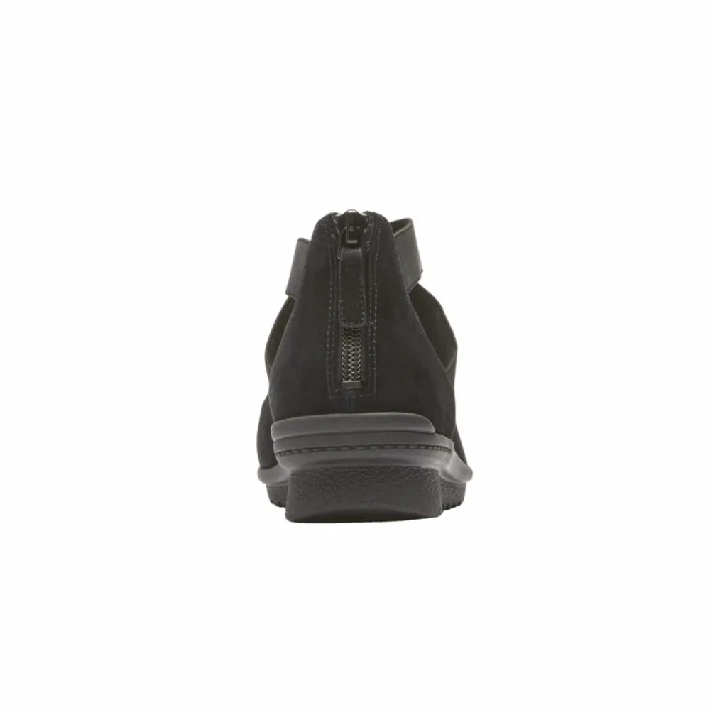 Rockport Women TRUFLEX CHENOLE ANKLESTRP BLACK/SUEDE