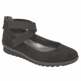 Rockport Women TRUFLEX CHENOLE ANKLESTRP BLACK/SUEDE