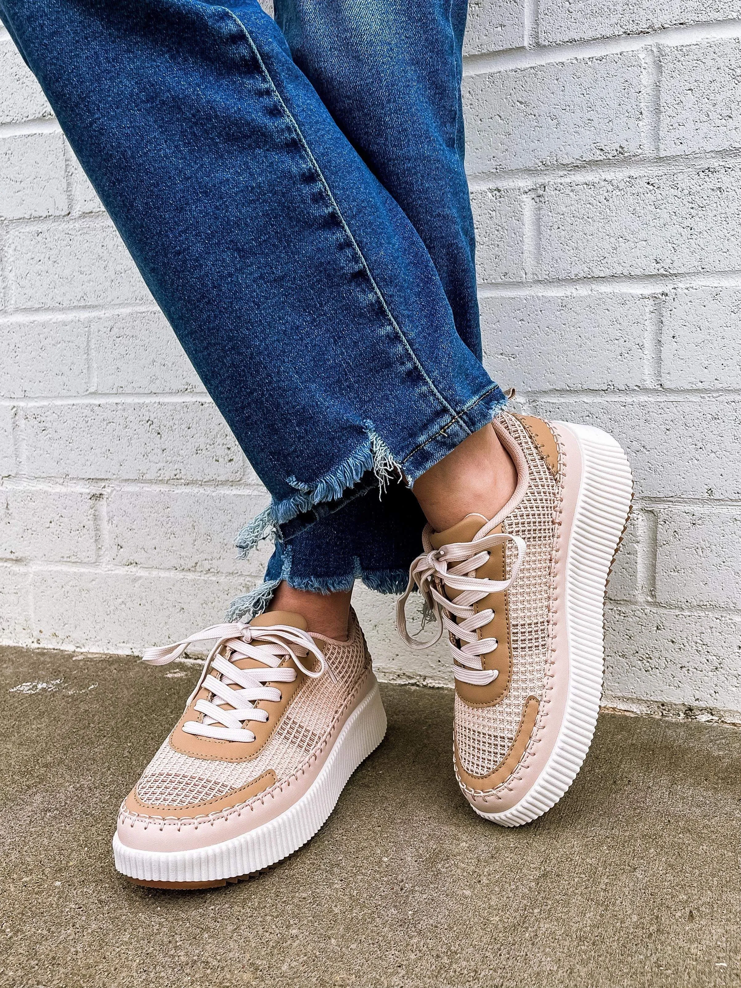 Silvia Sneaker in Blush Nude