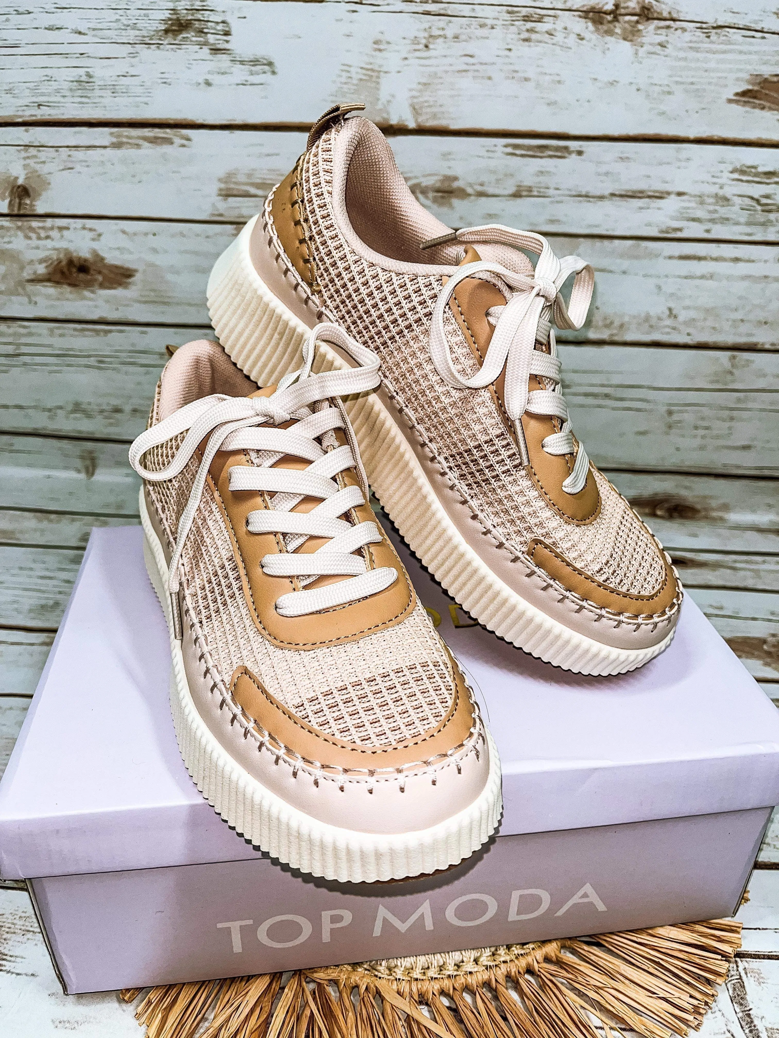 Silvia Sneaker in Blush Nude