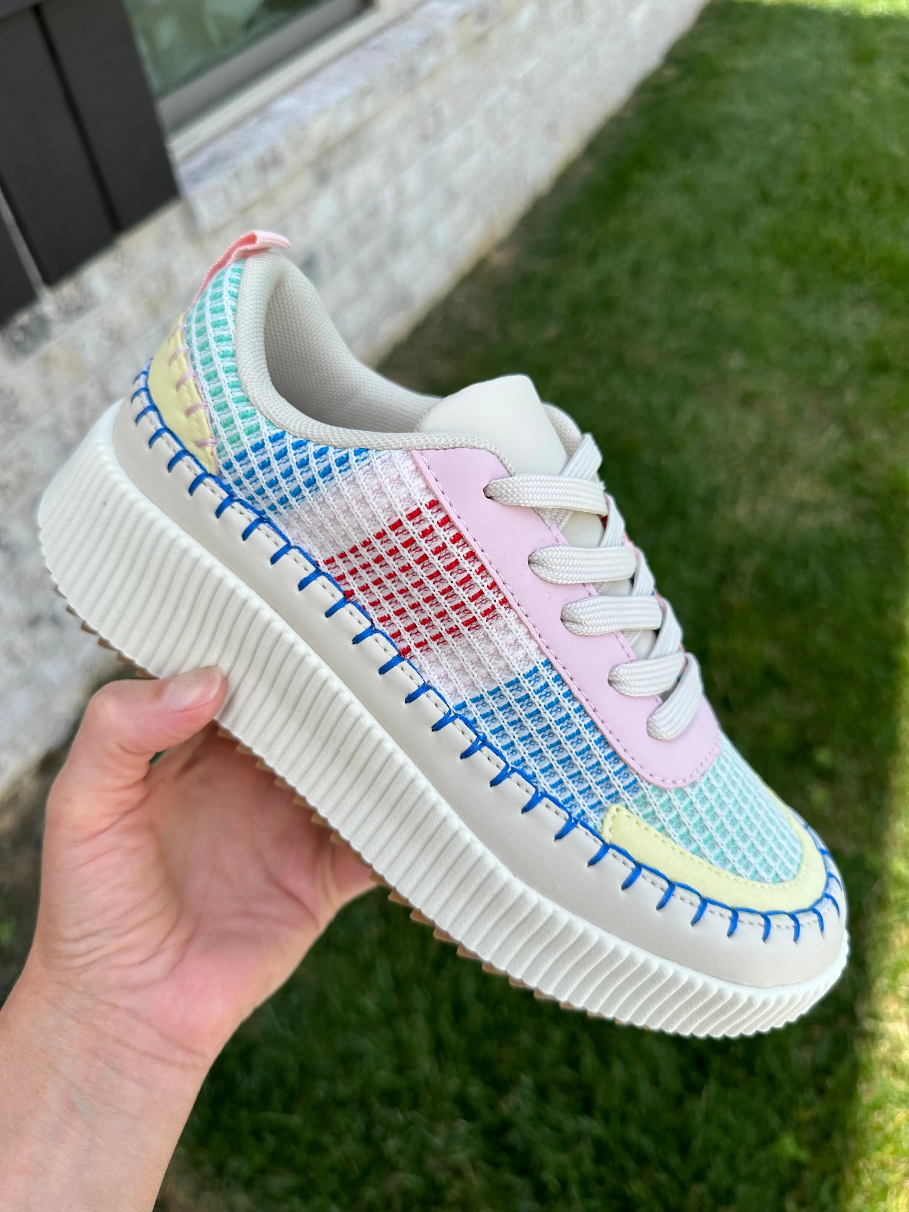 Silvia Sneaker in Pink Multi