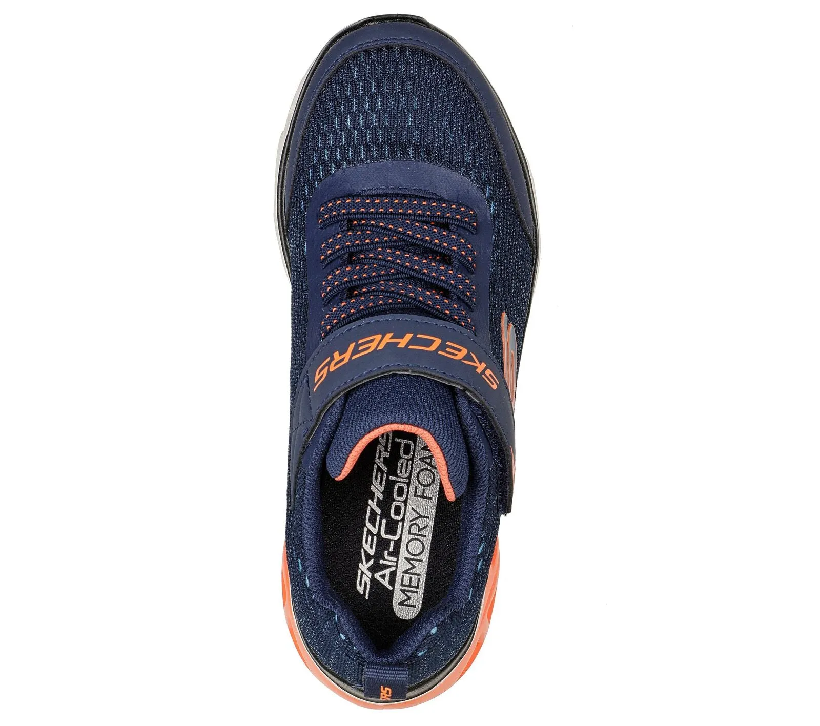 Skechers Kids Glide Step Sports Trainers - Navy / Orange
