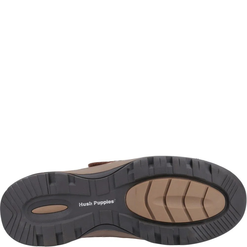 Tan Nubuck Casper Touch Fastening Shoes