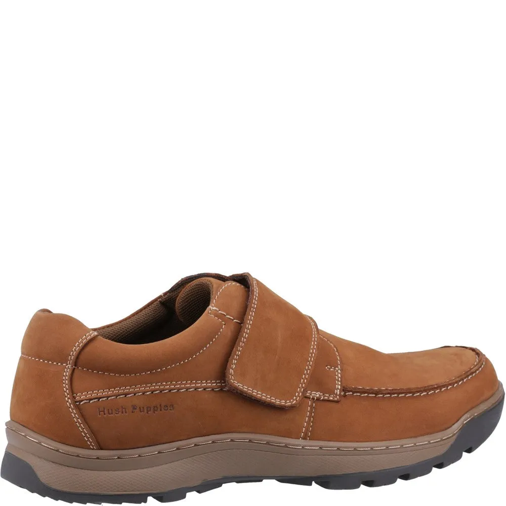 Tan Nubuck Casper Touch Fastening Shoes