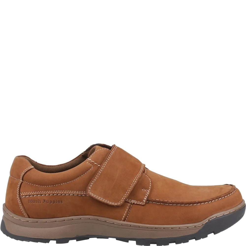 Tan Nubuck Casper Touch Fastening Shoes