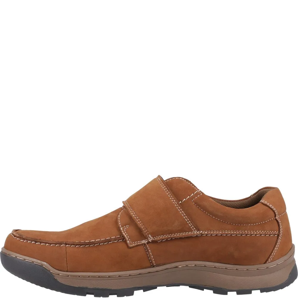 Tan Nubuck Casper Touch Fastening Shoes