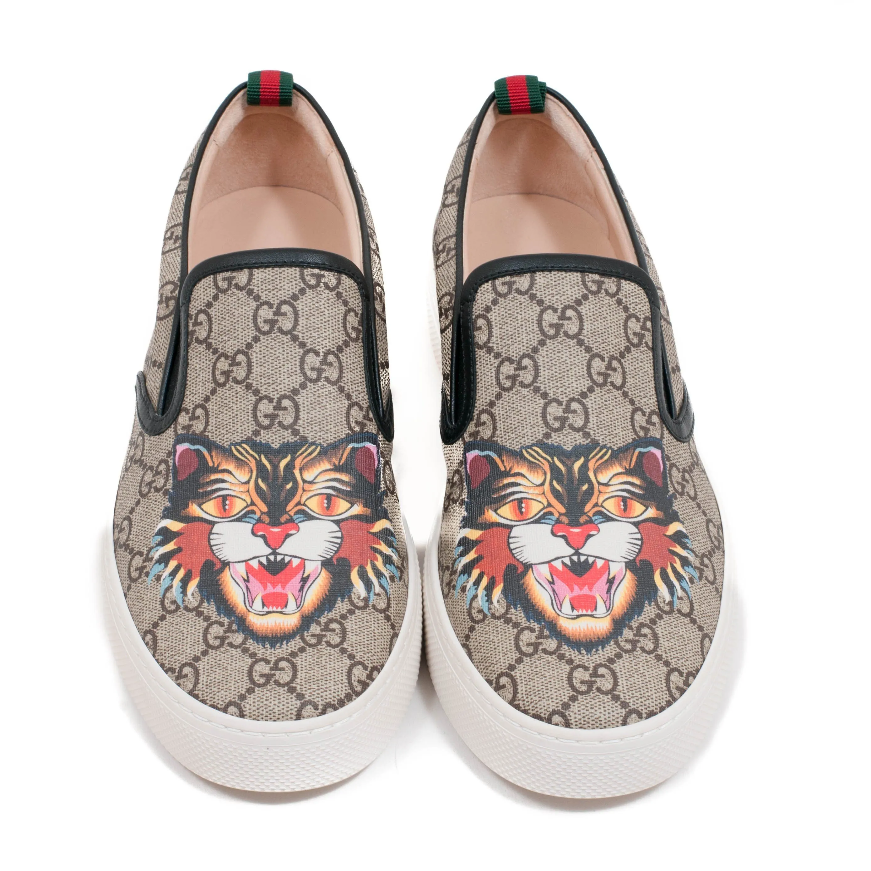 Tiger Monogram Slip Ons