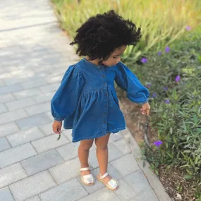 Toddler Avarca in Champagne Metallic