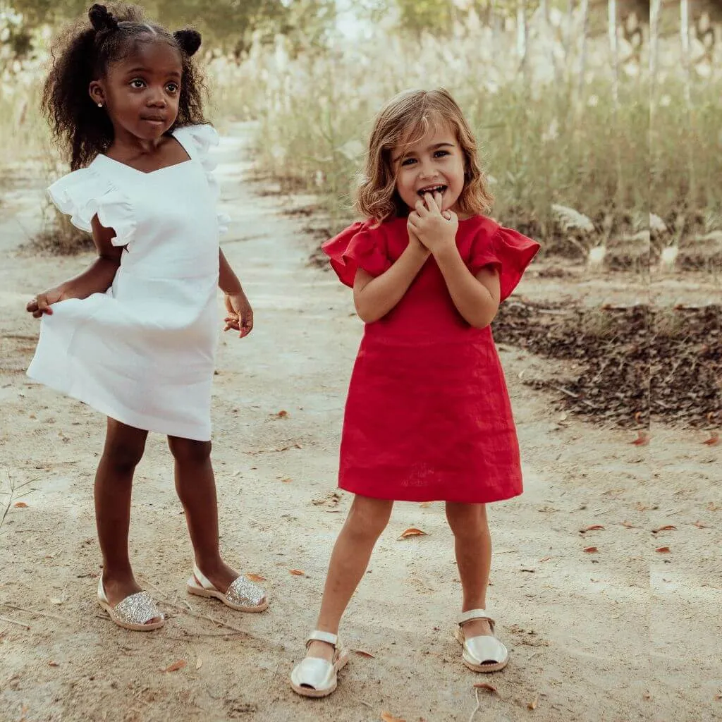 Toddler Avarca in Champagne Metallic