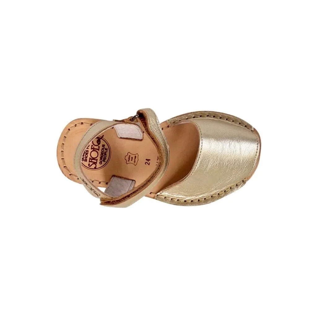 Toddler Avarca in Champagne Metallic