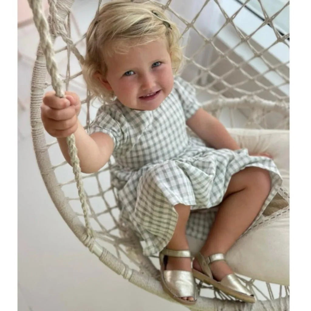 Toddler Avarca in Champagne Metallic