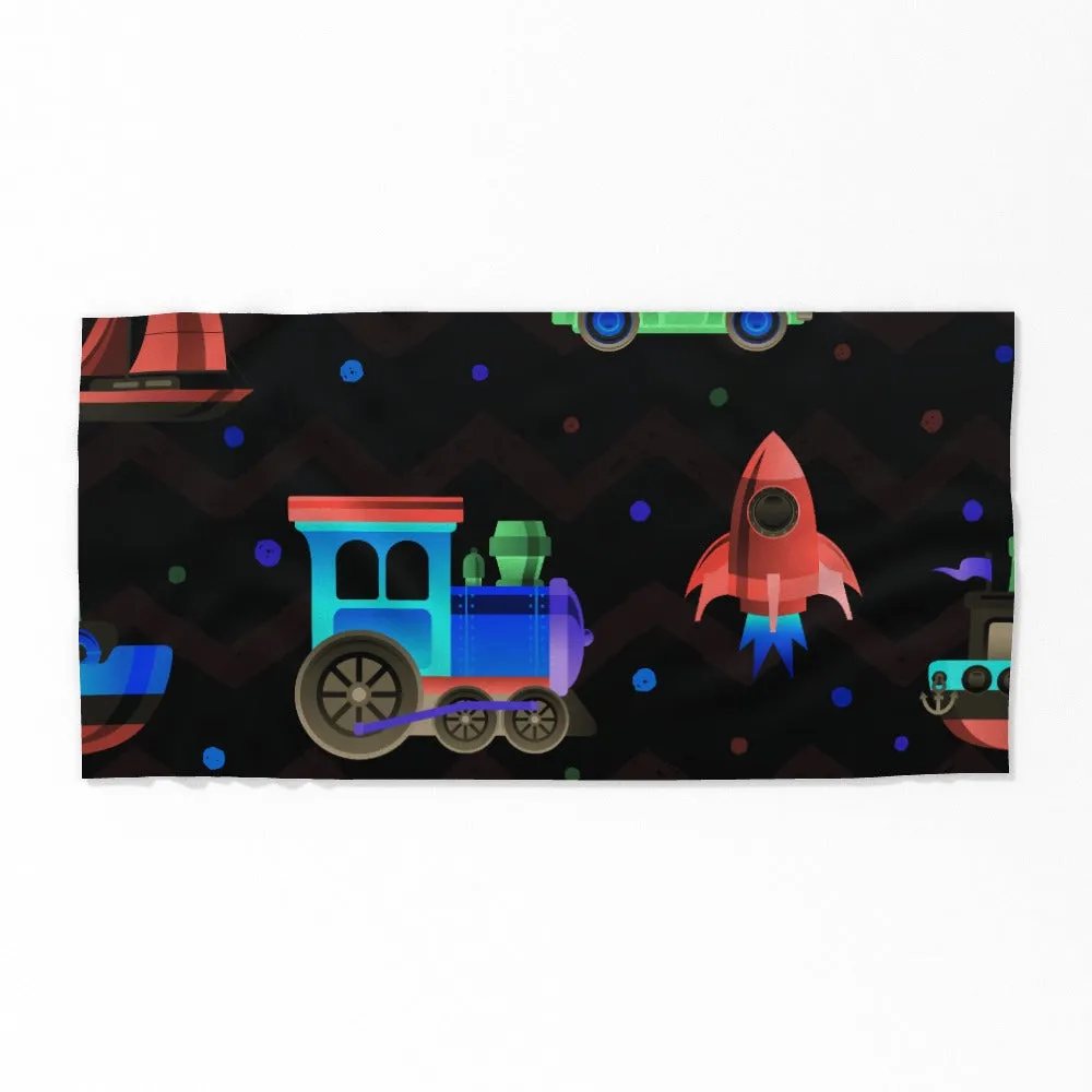 Towel - Rocket and Train