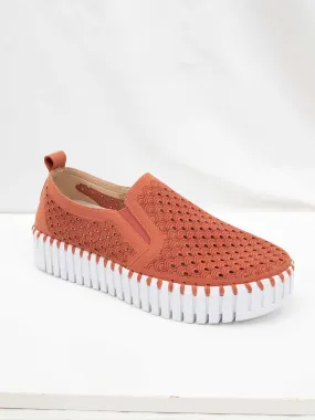 Tulip 141 Platform Slip-On Sneaker in Brick