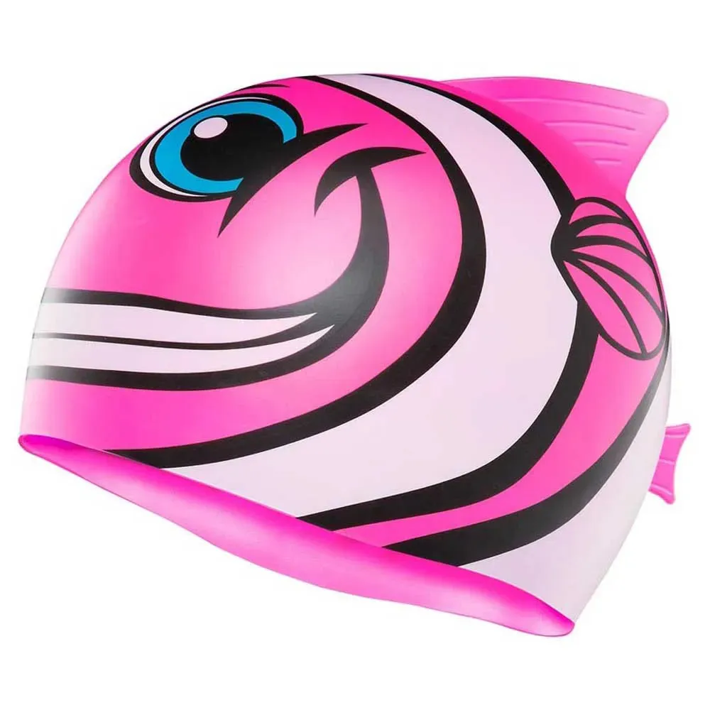 TYR CharacTYRS Happy Fish  Silicone Kids'  Swim Cap