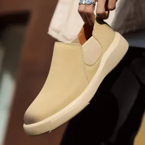 xiangtuibao  Men Casual Leather Shoes Big Size 38-47 Fashion Men's Flats Leisure Walk Loafers Tide Outdoor Shoes Fashion Slip on Sneakers Man