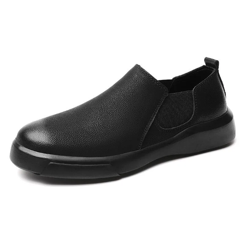 xiangtuibao  Men Casual Leather Shoes Big Size 38-47 Fashion Men's Flats Leisure Walk Loafers Tide Outdoor Shoes Fashion Slip on Sneakers Man